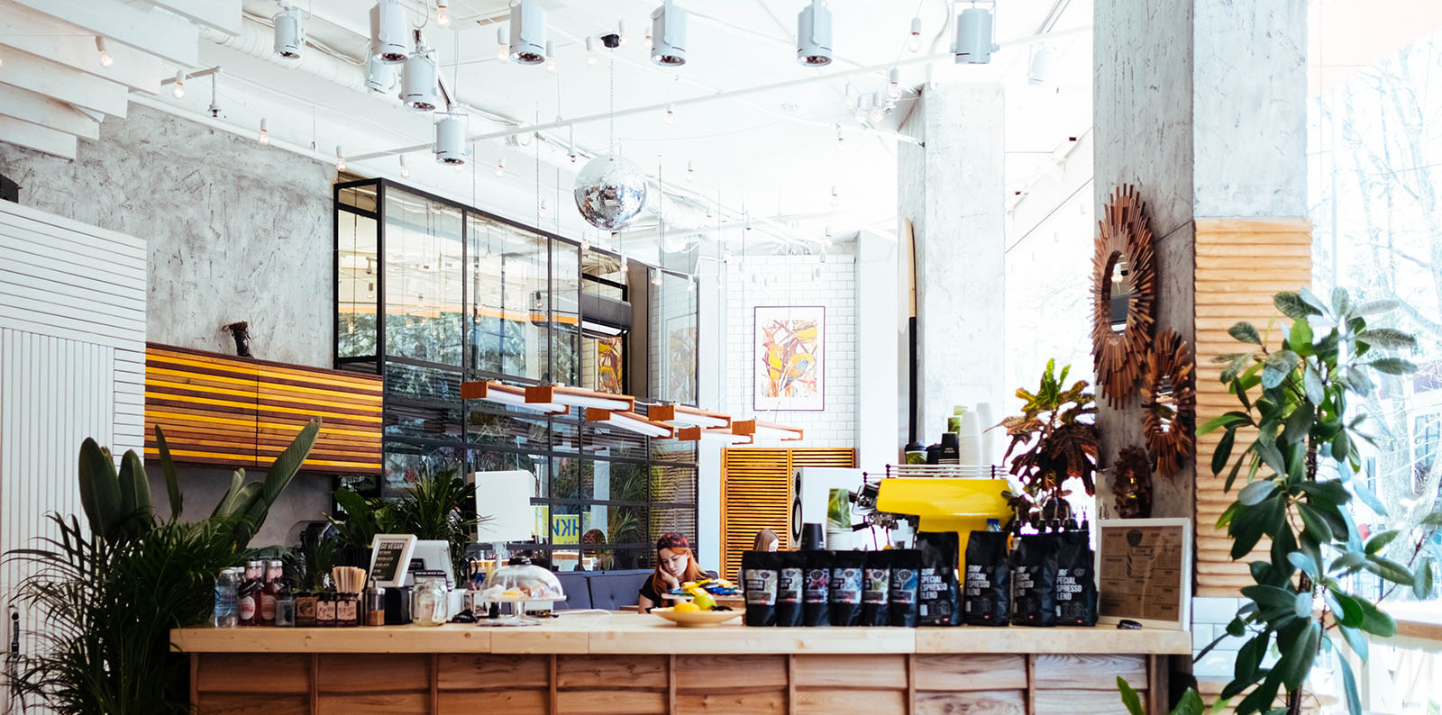 modern small business coffee shop